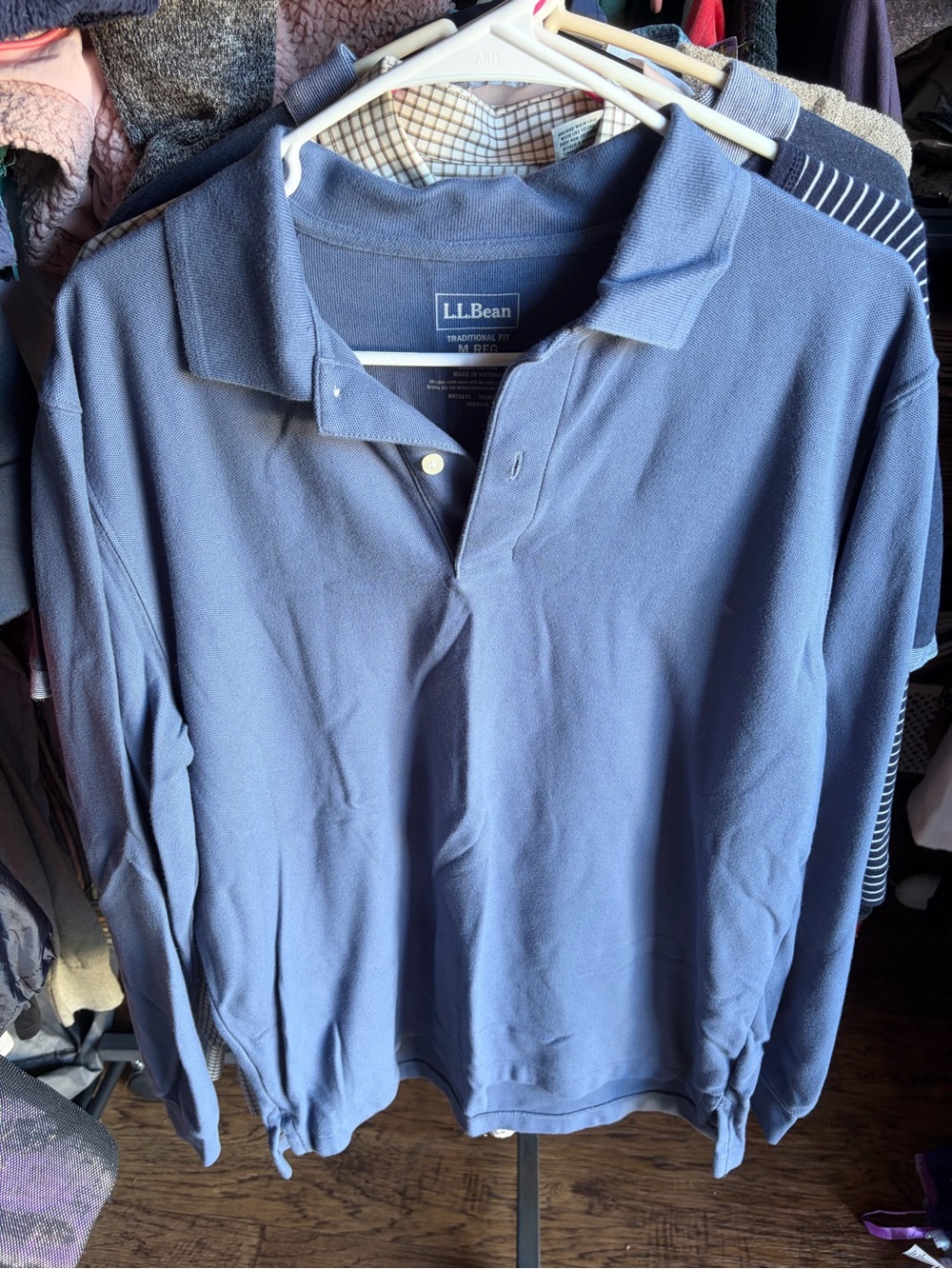 L.L. Bean long sleeve collared shirt size medium